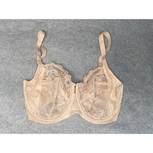 Natori Statement Full Fit Lace Bra In Nude Size 30G NWOT